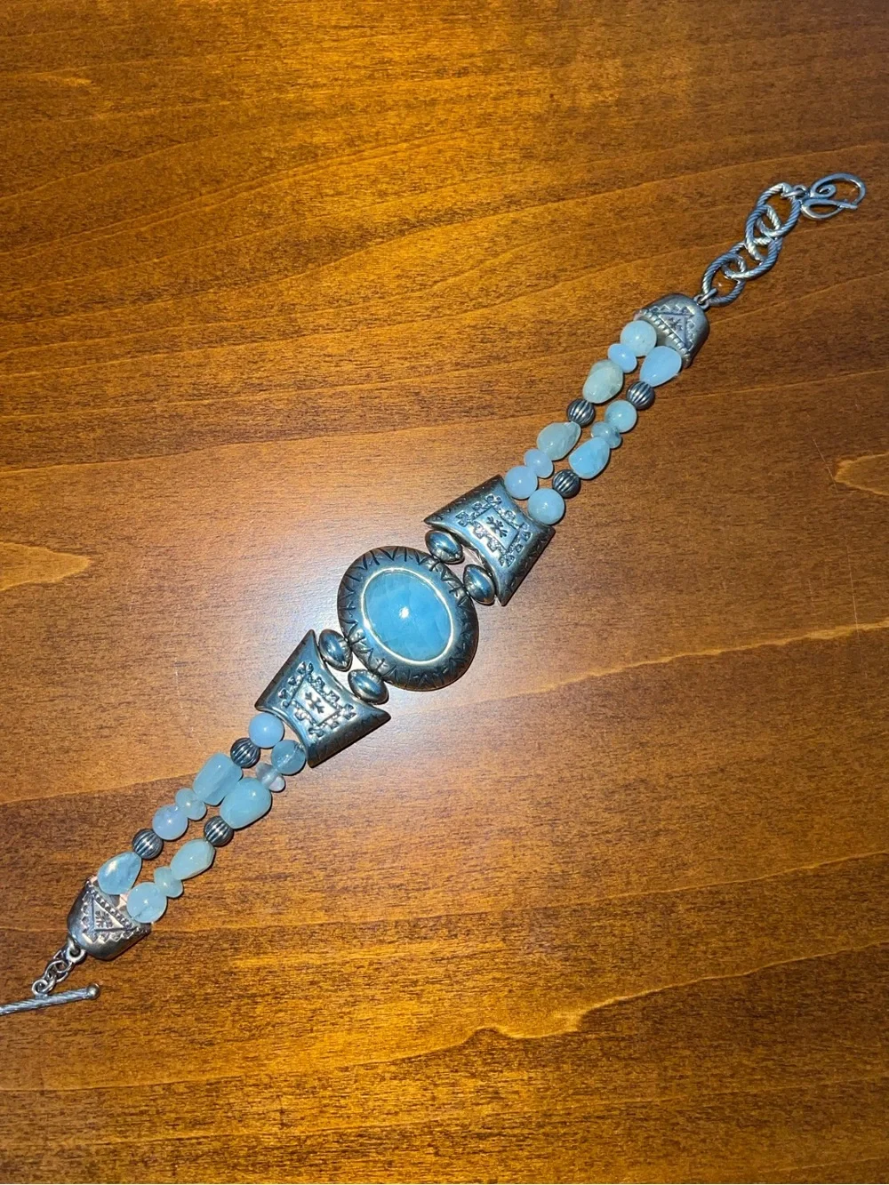 Vintage Native American Navajo Carolyn Pollack 925 Sterling Silver Bracelet